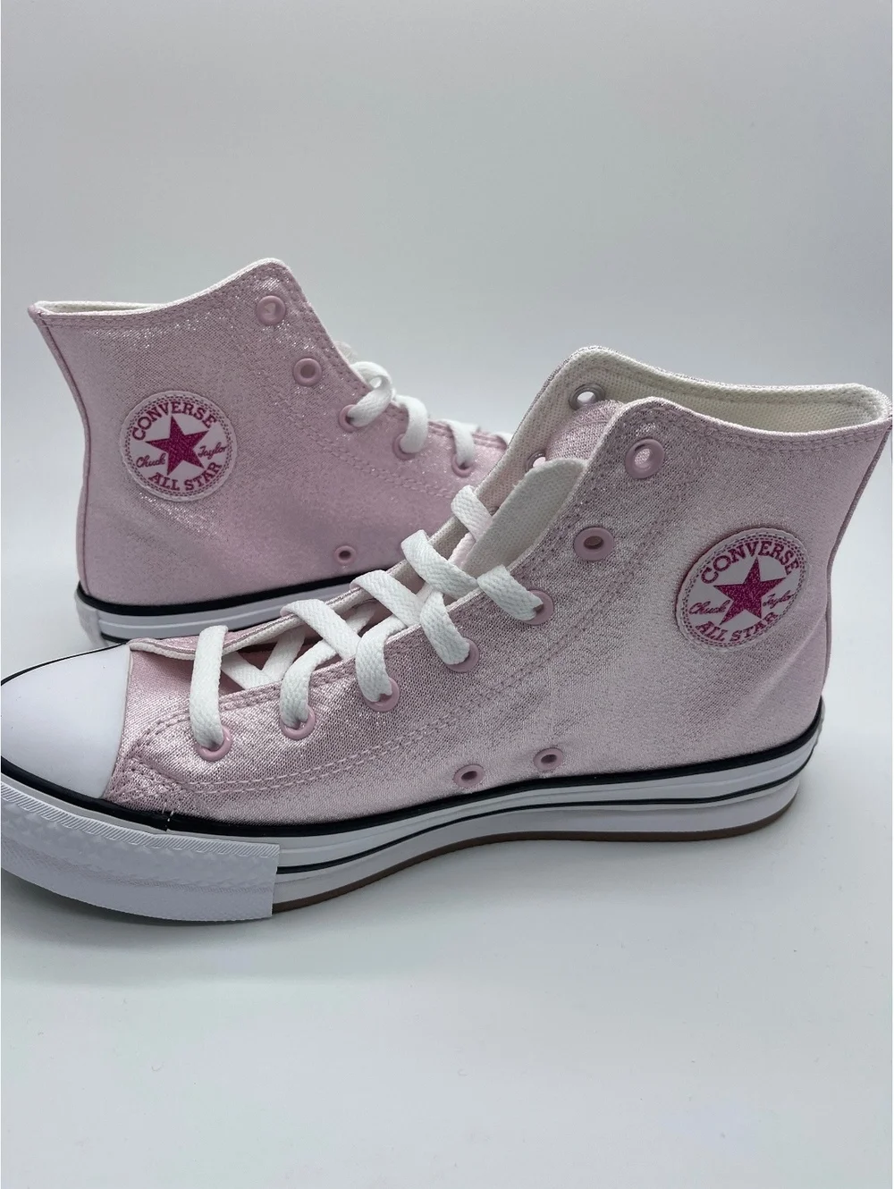Converse Chuck Taylor All Star High Top Sneakers Pink Metallic